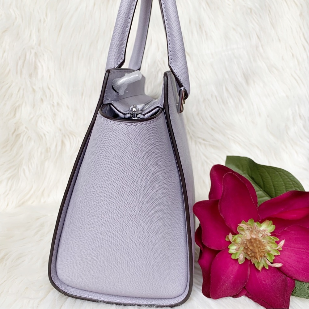 NWT Michael Kors Selma Satchel Lilac - Picture 3 of 7